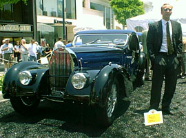 Nicolas Cage and his Bugatti Atalante
