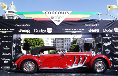 Concours on Rodeo 2000 - Best of Show : 1927 Mercedes-Benz Armbruster Cabriolet