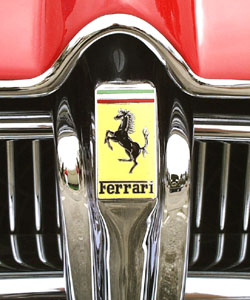 Grille of a 1950 Ferrari 212 Export at the Inaugural Invitational Concours d'Elegance