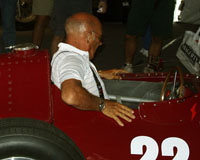 Stirling Moss with 1957 Maserati 250F