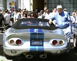 Carroll Shelby and his 2000 Cobra