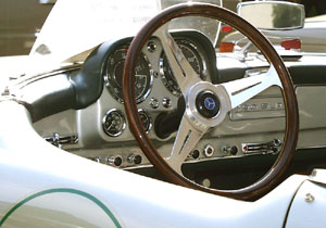 1955 Mercedes 190 SLR at Fashion Island