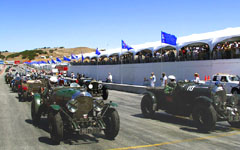 Vintage Bentleys racing at the Monterey Historic Automobile Races 2001