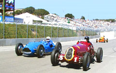 1935 Alfa Romeo T8C-35 and 1950 Talbot-Lago T26C at the Monterey Historic Automobile Races 2001