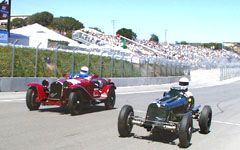 1934 ERA and 1932 Alfa Romeo 8C 2300MM at the Monterey Historic Automobile Races 2001