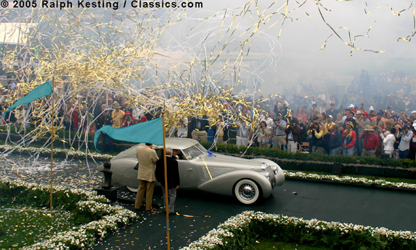 The Pebble Beach Concours d'Elegance 2005 - Best of Show - 1937 Delage D8-120 S Pourtout Aéro Coupe