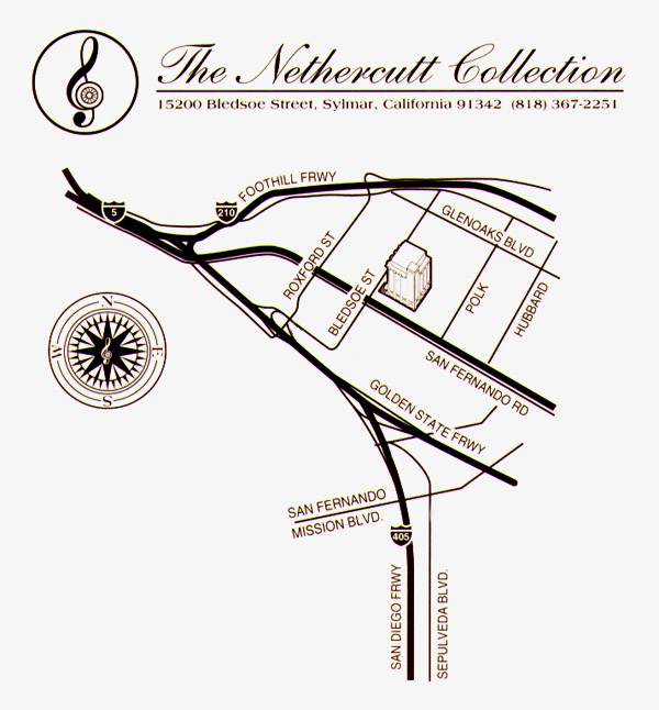 Map of the Nethercutt Collection